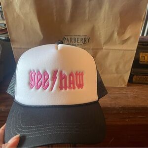 Yee Haw Hat - Black and White